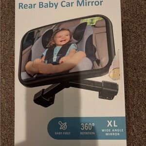 Rear Baby Car Mirror - Black